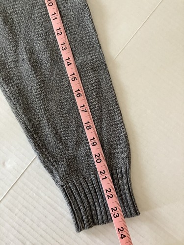 Basic Editions Knit Sweater Men's Large Gray Tan Brown Checkered Crew Neck - Picture 8 of 8