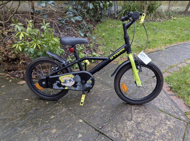 Bike Decathlon Velo 500 Dark Hero 16 Inch Btwin Dark Hero