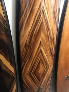 GORGEOUS " ONE OF A KIND "  8'0" EXOTIC HAWAIIAN WOOD SURFBOARD