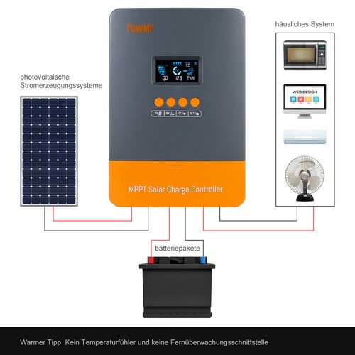 PowMr 60A MPPT Laderegler für 12V 24V 36V 48V Solar Panel Controller Regulator - Bild 17 von 20