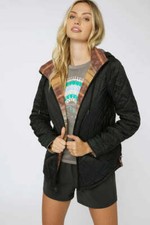 O’neill Women’s Sanoh Quilted Revo Superfleece Jacket, Reversible Jacket, Nwt