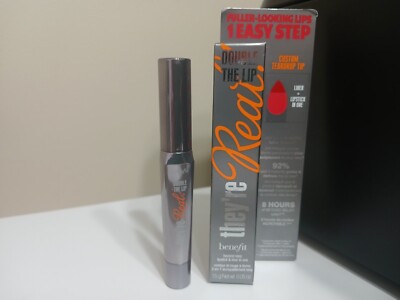 Benefit They're Real! Double The Lip REVVED-UP RED 0.05 Oz Full Size AUTHENTIC