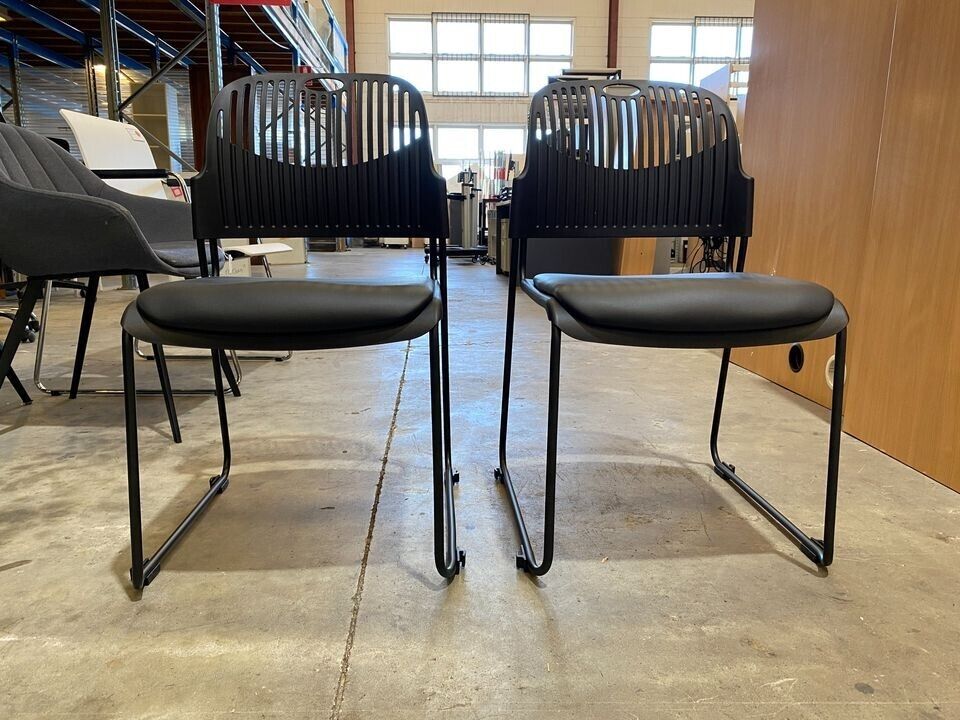 Brand New!!! Office Sled Plastic PVC Seat Stackable Chairs - Brisbane