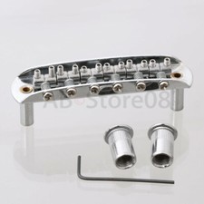 6 String Saddle Hard Tail Bridge for Jaguar Jazzmaster Electric Guitar Chrome