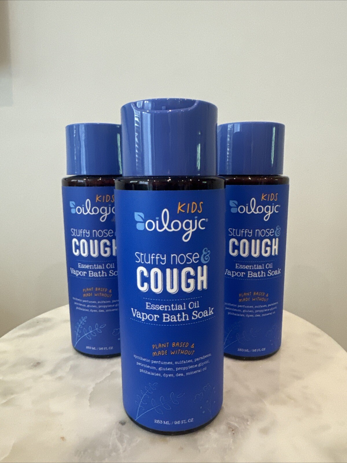Ogic Essential Oil Care Cold & Cough Vapor Bath, 9.6 Oz. Eac