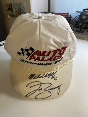 Auto Palace Hat Snapback Cap White Vintage Signed