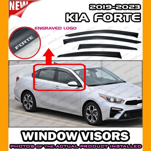 WINDOW VISORS for 2019 → 2023 Kia Forte / DEFLECTOR VENT SHADE RAIN