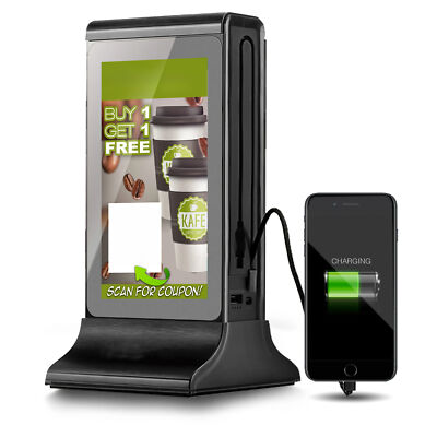 inch Control Double Side Touch Screen Desk Digital Signage