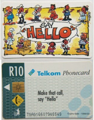 Südafrika Telefonkarte - Sag Hallo