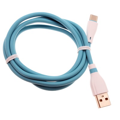 For Galaxy Tab S7/S8/S9 Blue 4ft USB-C Cable Charger Cord Power Wire Type-C