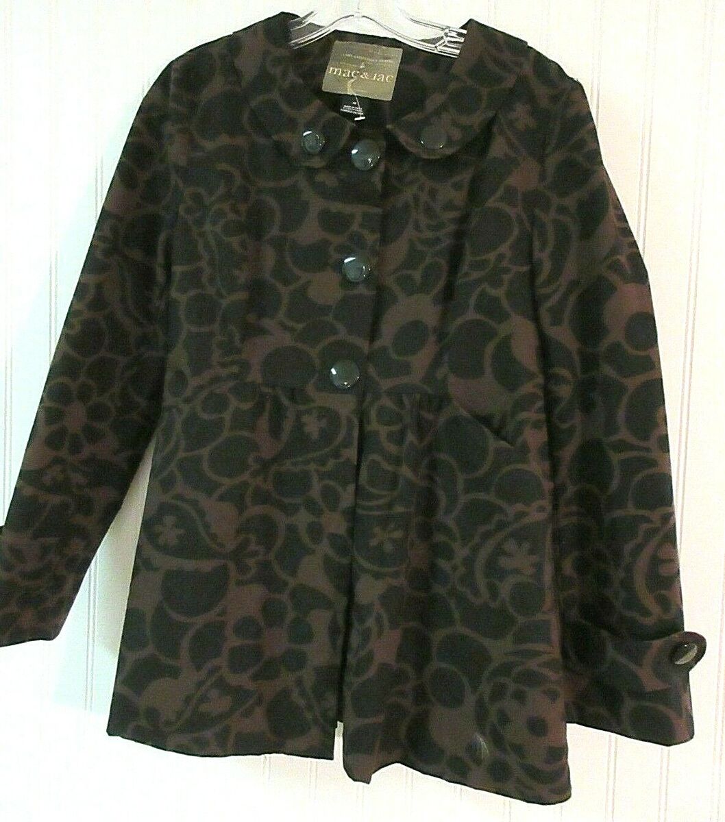 MAC & JAC JACKET BROWN & BLACK SIZE 10 | eBay MAC & JAC JACKET BROWN & BLACK SIZE 10 | eBay