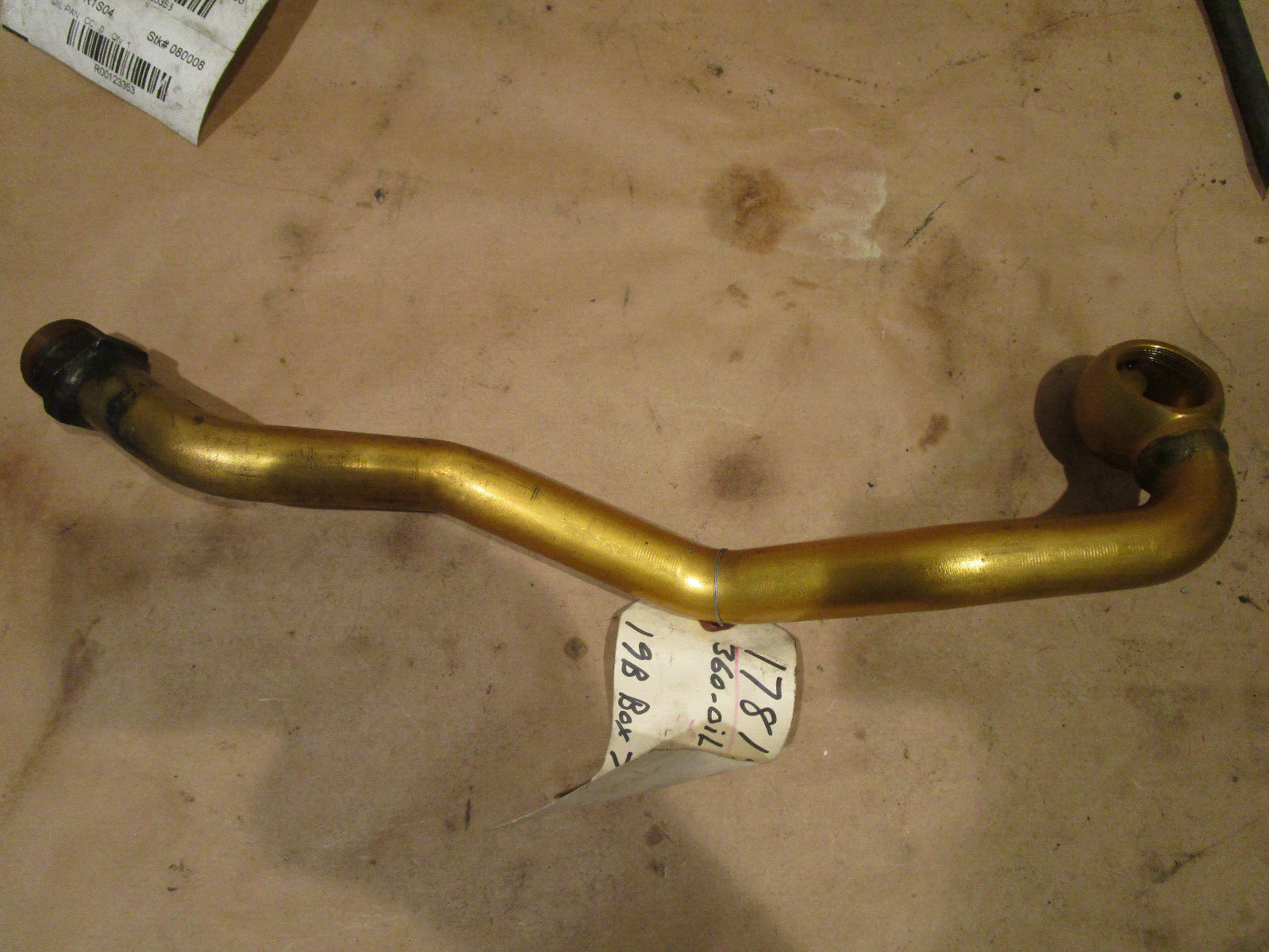 Ferrari 360 - Oil Pipe From Engine To Radiator Hose  P/N 178199