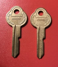 Vintage B-11 Curtis Key Blanks for General Motors 1936-65, "Door & Trunk"  [5B5]