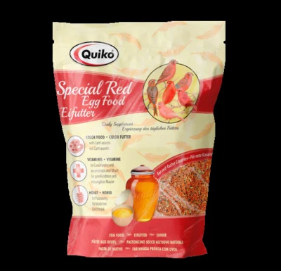 Quiko SPECIAL R Eifutter ROT 1 kg Ergänzungsfutter Ziervögel Vogelfutter Zucht