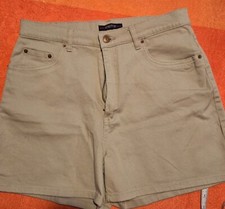 Vintage 80s 90s BILL BLASS Jeans Khacki Denim Shorts Women Size 10