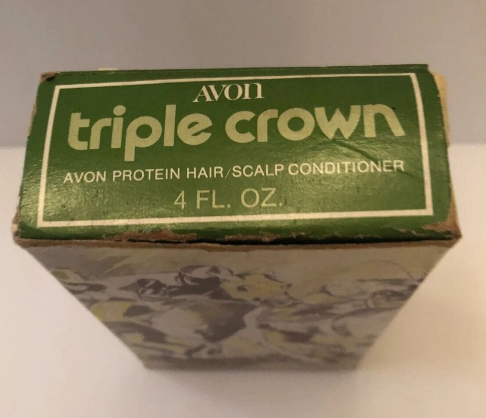 Acondicionador de cuero cabelludo triple corona Avon. Usado. Botella vacía y en caja. Foto 2 de 4