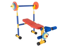 Fun & Fitness For Kids Exercise Equipment Weight Lifting Bench Set Toddler Gym