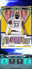 *DIGITAL CARD* 2020 Panini Prizm LeBron James Fearless Gold /10 NBA DUNK APP
