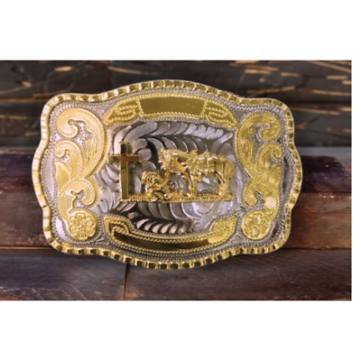 Rodeo Bull Rider Western Cowboy Belt Buckle Hebilla Vaquera Con Jinete En Toro - Foto 6