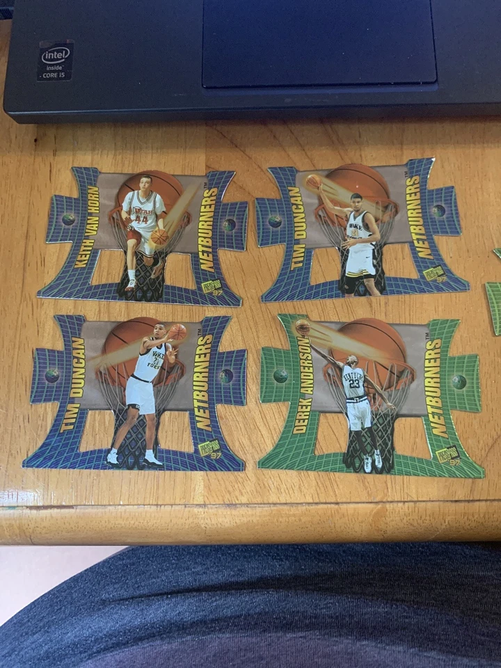 1997 Press Pass Netburners 2 Tim Duncan Keith Van Horn Chauncey Billups Lot - Image 3 of 4