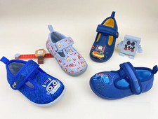 CIABATTINE bimbo (20-25) PANTOFOLINE da casa o asilo in tessuto con strap