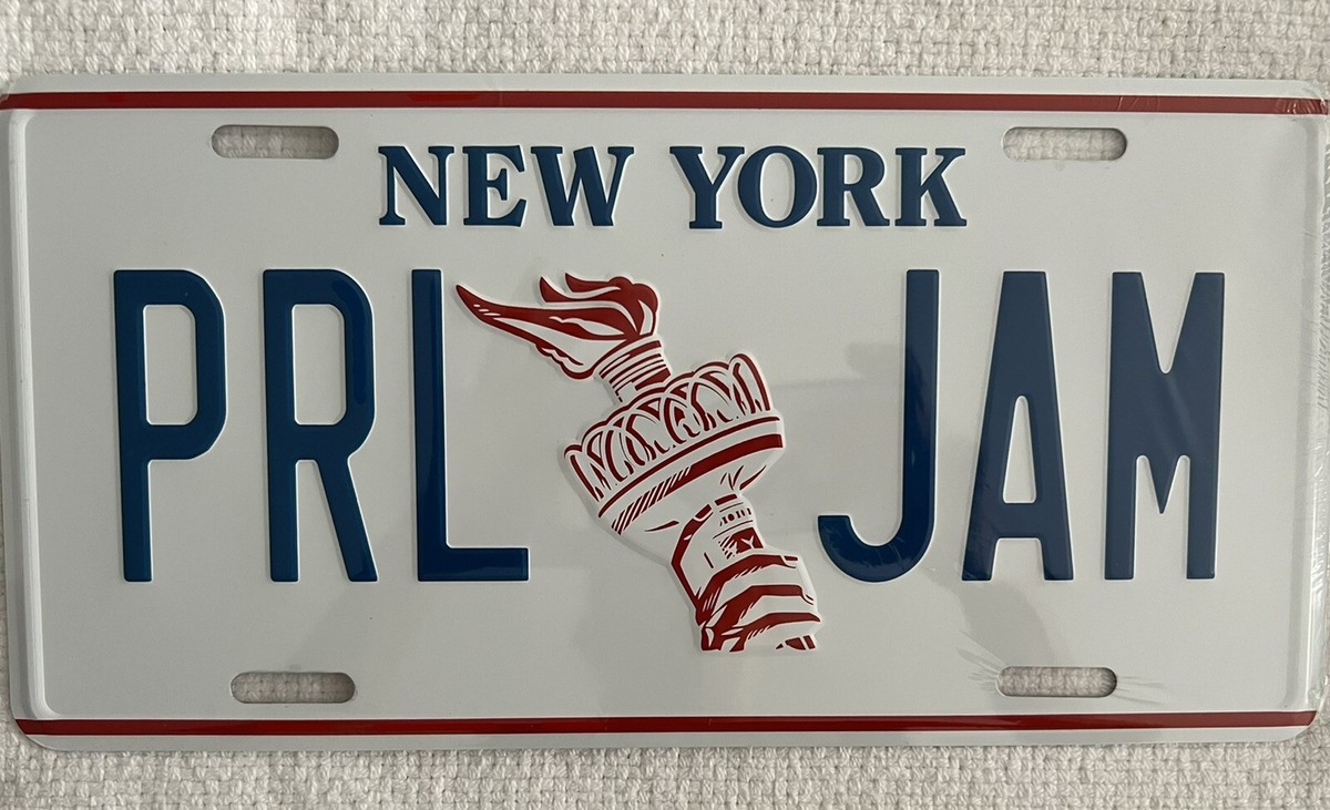 PEARL JAM LICENSE PLATE NEW YORK MSG NYC 9/11/2022 MADISON SQUARE