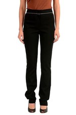 Just Cavalli Women's Black Stretch Casual Pants US 4 IT 40
