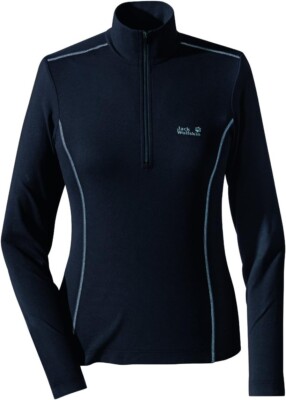 Jack Wolfskin THERMIC Zip Shirt Women Phantom, UVP 60  , Gr. XL