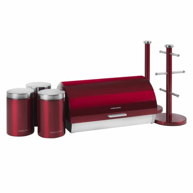 Red Kitchen Bread Bins