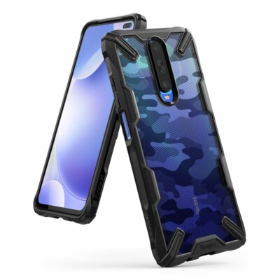 Ringke Fusion X Design Panzer Handyhülle für Xiaomi Redmi K30 schwarz Camo