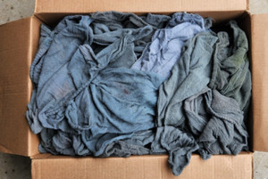 LAUNDERED MECHANIC'S AUTOMOTIVE SHOP RAGS 125 COUNT