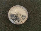 1976 S Washington Quarter Gem BU 40% Silver Bicentennial US Coin In Capsule.