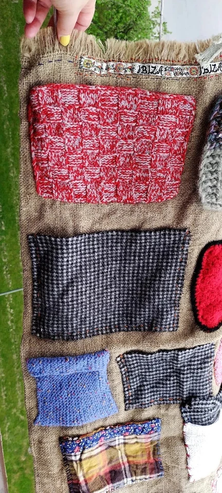 大号立式墙面收纳袋, 手工制作, 天然材料 — 第 2/4 张图片