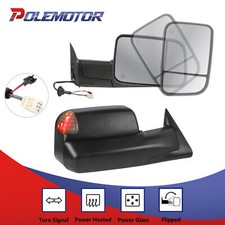 Left Right Pair Power Heated Tow Mirrors For 98-01 Dodge Ram 150025003500 Left Right Pair Power Heated Tow Mirrors For 98-01 Dodge Ram 150025003500