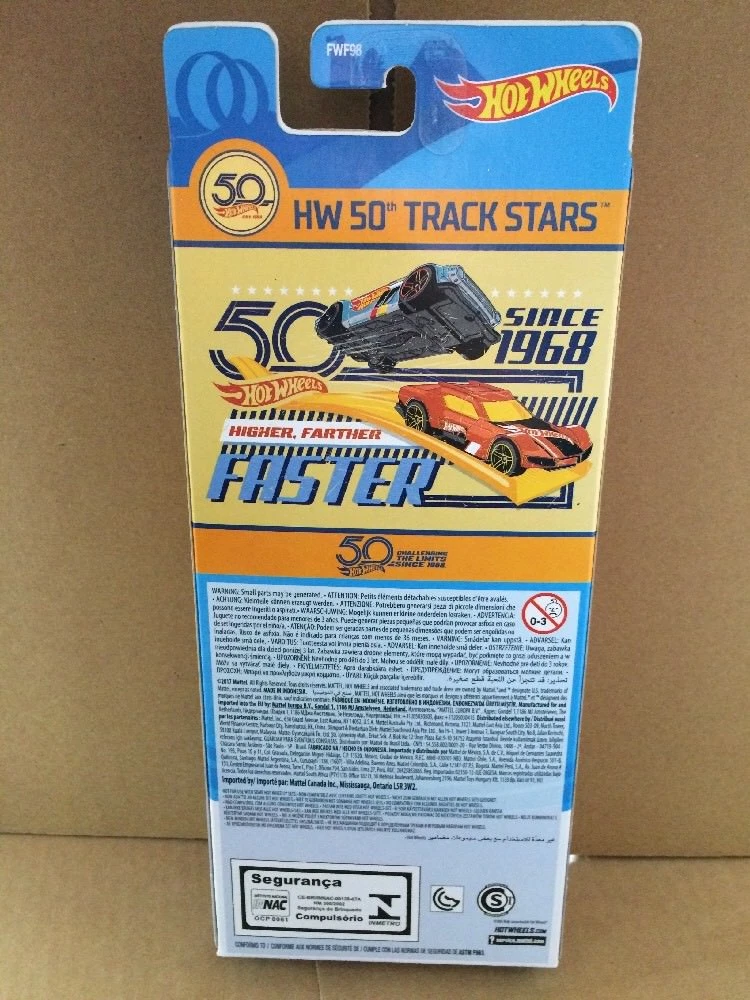 HOT WHEELS DIECAST 50th Anniversary Track Stars 5 Pack