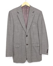 CANALI Men's Black Multi Houndstooth Pure Wool Sport Coat Sz 52L L91211
