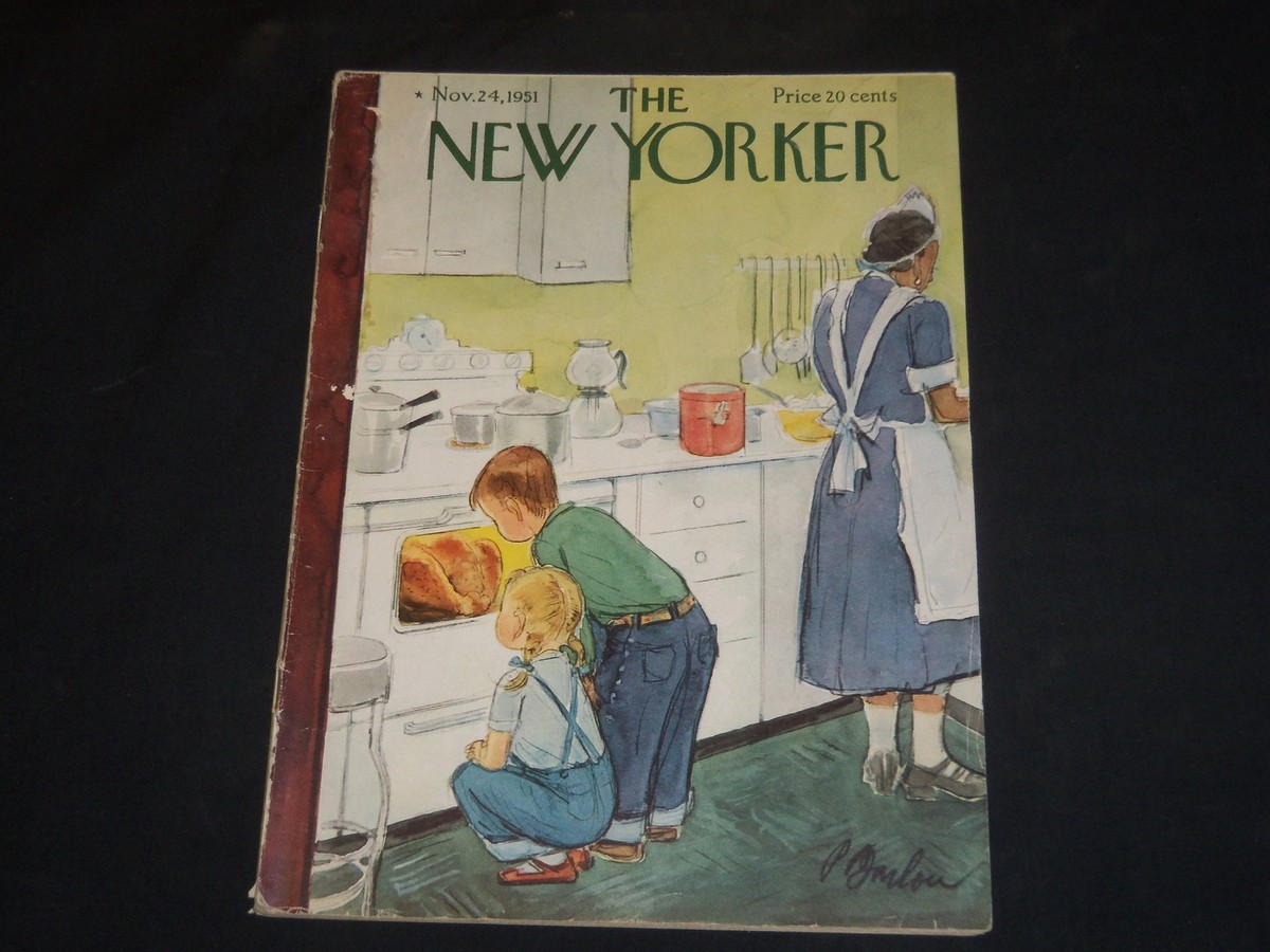 1951 NOVEMBER 24 THE NEW YORKER MAGAZINE - ILLUSTRATED COVER - NY