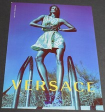 2012 Print Ad Heels Fashion Style Lady Long Legs Versace Dress Swimming Pool art