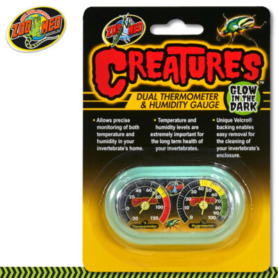 Zoo Med Creatures  Dual Thermometer & Humidity Gauge Thermometer und Hygrometer