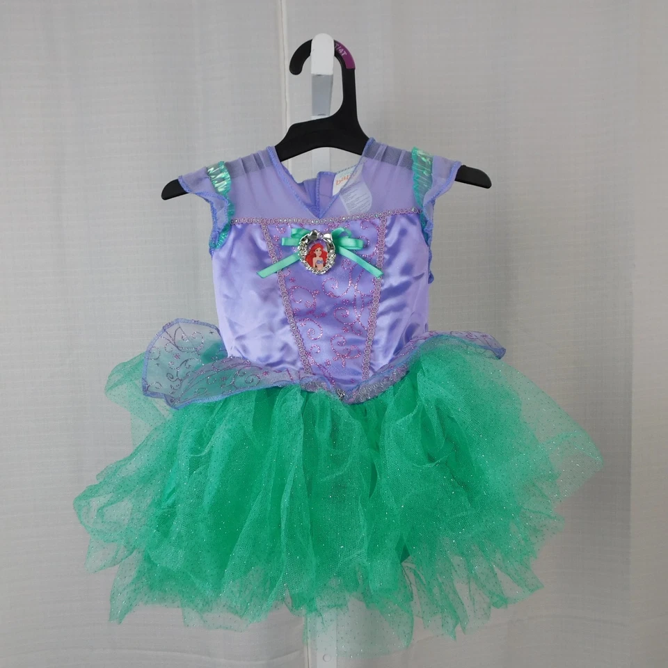 Disney Bebé La Sirenita Infantil Ariel Tutú Vestido Disfraz 6-12 Meses #1296 Foto 2 de 4