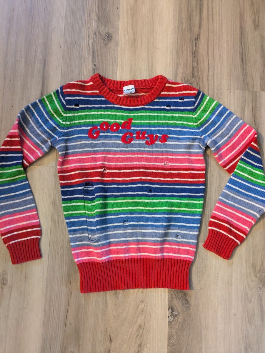 Spirit Chucky Good Guys Halloween Sweater Costume Childs Large Universal  Studios | eBay