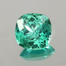 9x9 MM - AAA Natural Flawless Ceylon Green Sapphire Loose Cushion Gemstone Cut