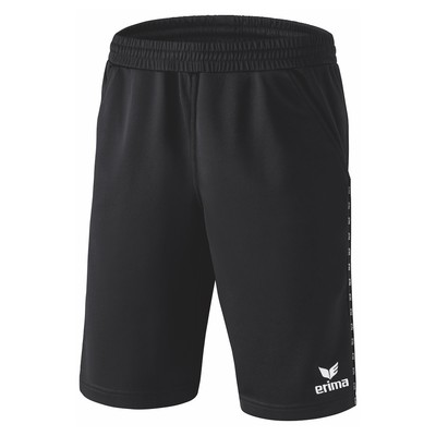 Erima Trainingsshort kurze Sporthose mit Taschen schwarz [110529]