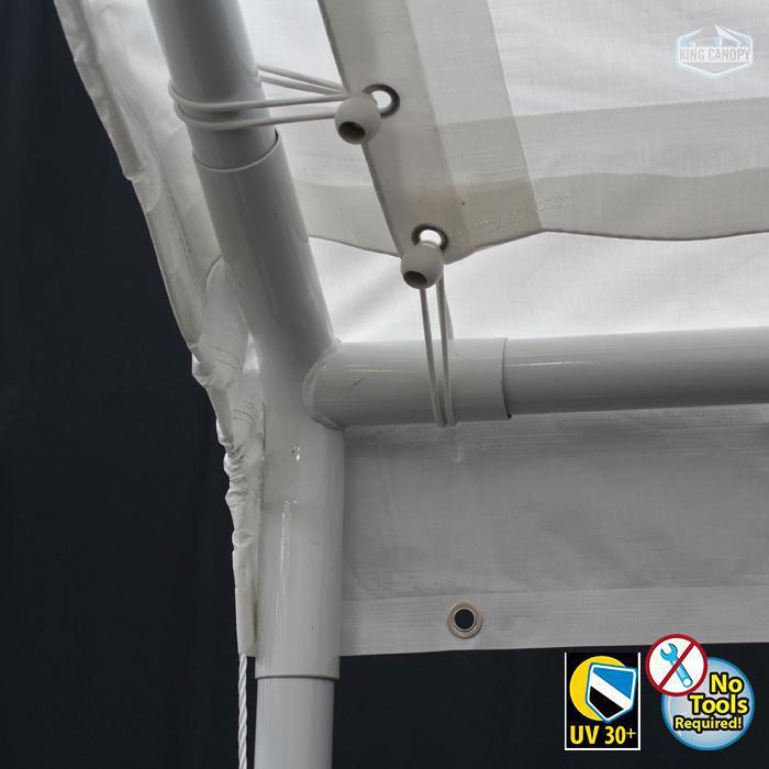 King Canopy  Hercules 10-Feet by 20-Feet, 2-Inch Steel Frame, 8-Leg, White