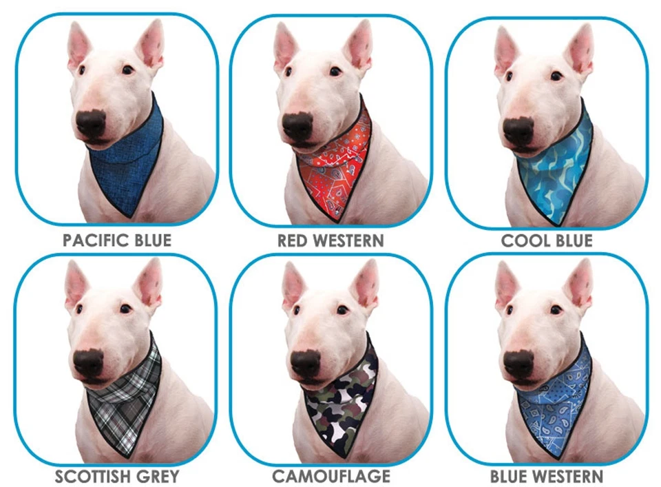 Aqua Hunde Kühlhalstuch Kühlendes Halstuch Kühl Bandana  Cooling Kühlhalsband - Bild 1 von 1