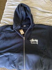 Stussy RARE! Zip Los Angeles Hood Navy XL NWT