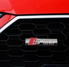 Emblema 3D Metallo S-line Audi – Badge Griglia Anteriore Accessorio Auto