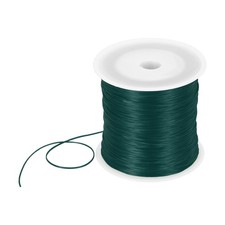 Elastic String for Bracelets, 0.8mm Stretch Bead Cord Green, 120m