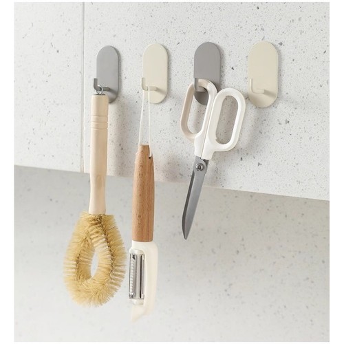 Wytrzymałe żelazne haczyki ścienne Lepki tył Nie wymaga wiercenia w łazience - Zdjęcie 5 z 24