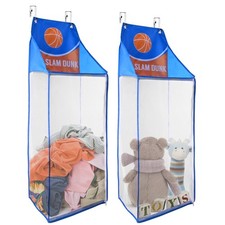 SPINFOX 2 Pack Over the Door Laundry Hamper, Hanging Basketball Basket